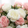 Dekorativa blommor 30 cm Artificial Rose Pink Selling Silk Peony Bride Big Bouquet Indoor Wedding Home Party Decoration DIY