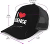 Ball Caps Men's Women's Baseball Cap Casual Breathable Mesh Adjustable Trucker Hat I Love Science