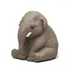 Çay evcil hayvanlar el yapımları fil süsleri küçük çaylar evcil hayvan mini heykel oda masa dekorasyonları sevgili arkadaş için
