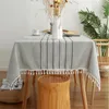 Table Cloth Striped Printed Tablecloth Thickened Rectangular Coffee Set Dining Linen Wedding Decoration