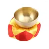 Figurine decorative Brass Tibetan Singing Bowl set per la guarigione della meditazione yoga