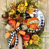 Feestdecoratie herfst thema deur krans kunstmatige pompoen pompoen mannelijke slinger doek planten hanger thanksgiving home