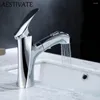 Rubinetti del lavandino del bagno rubinetto rosso rosso tira titola in ottone mixer tocco di acqua fredda doppia modalità ugello Chrome