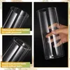 Vasos 16 pcs cilindro de vidro para peças centrais vaso transparente use múltiplas velas flutuantes portadores de flores em casa