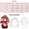 Ponts de Noël pour femmes Pullage Jacquard Sweater Pullover Triton des tops vintage Cadeaux festives