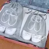 Aufbewahrungsbeutel 10pcs Schuhstaub-vorsichtige Kordelreizfahrten tragbare Beutel Nicht gewebte große Kapazität