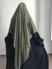 Eid Prayer Garment Hijab Long Khimar Ramdan Muslim Long Headcarf Femmes One Piece Jubha Islamic Hijabs Musulman DeJellab 240327