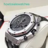 Luxury AP Wrist Watch Royal Oak Offshore Series Mens Automatic Machinery Swiss Imperproof Night Light Date Affichage Business Leisure 26470