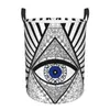 Laundry Bags Evil Eye Good Luck Charm Energy Triangle Hamper Large Clothes Storage Basket Amulet Toy Bin Organizer For Kids