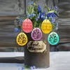 Décoration de fête 6pcs DIY Pâques Pâques Pendante décorations décorations suspendues pour les enfants à la maison