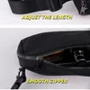 Midjesäckar unisex mini bältespåse med justerbar rem liten påse för träning som kör resande vandring svart