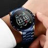 Horloges Lige Steel Band Smart Watch Men Fiess Tracker Hartslag bloeddruk Multifunctioneel van toepassing voor iOS Android smartwatch