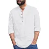 Camicie casual maschile da uomo maglietta per maglietta manica lunga camicetta da uomo a colori solido per lo shopping