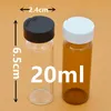 Storage Bottles 100PCS 20ml Amber Freeze Dried Powder Bottle Bayonet Essential Oil Separate Vials Cosmetic Packing Container Travel