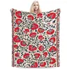 Cobertores Flanela Throw Blanket Shakhrisyabz Suzani Uzbek Bordado Prinha Prind Plush Warm para Cama Viagem para Piquenique para casa