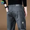 Pantalones de carga para hombre de la marca OUSSYU 97%Color sólido trabajo de color sólido