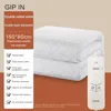 Blankets GIPIN Intelligent Mite Removal Double-Layer Thickened 560g Needle Cotton 3 Gear Temperature Control Electric Blanket