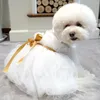 Abbigliamento per cani Abito bianco per cani Gonna per tulle nuziale strato di costume da cucciolo sexy xs s m l xl