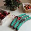 Hangers kledinghanger groen rode kleur bijpassende brief borduurwerk kerstcadeaubox spons home geschikte kledingwinkel el opslag