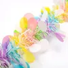 Decorative Flowers 1pc Easter Day Artificial Rattans Wreath Garland Ornaments Diy Colorful Wall Hanging Home Garden Party Festival Supplies