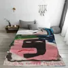 Cobertores Basquiat Famous graffiti Blanket Velvet Spring Autumn Autumn Throw Lightweight para Sofá Escritório Plexh Fin