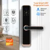 Zamknij wodoodporne zewnętrzne Tuya Smart Wi -Fi Cerradura Inteligente Bezpośrednia zabezpieczenia odcisków palców Digital Lock for Apartments