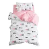 3pcs Princess Cedro de algodão Kit de linho desenho animado Conjunto de cama de bebê Inclui capa de plataforma de folha de travesseiro sem enchimento 240325