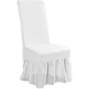 Chair Covers Restaurant Skirt Cover Sofa Arm Elastic Kitchen Dining Milk Silk (polyester) Protectors Child Furniture Home