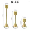 Candle Holders Gold Candlestick Dekoracyjny uchwyt na ślubne przyjęcie z okazji Dekoratu domu