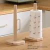 Storage Bottles Household Paper Towel Holder Countertop Farmhouse Standing Organizer Roll Dispenser With Non Slip Base For Kitchen