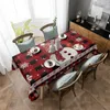 Tala de mesa de Natal Floco de neve Robin Berry Cozinha suprimentos da sala de estar Decoração de casa Dining Tocla de mesa à prova d'água