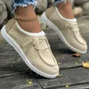 Casual Shoes Women's Plush fodrad platt vinter varm två ton glid på loafers komfort låg topp