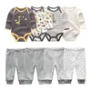 Autumn Baby Girl Ubrania bawełna 68pcs Zestawy Bodysuitspants Boy Winter Clothing Roupas de Bebe 240327