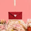 Present Wrap 2sts Valentine's Day Heart Envelope Bag Pendant Bags Jewelry Candy Bär varma önskningar till honom sin man fru fru