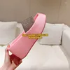 Sandaler Kvinnor Lady 2024 Crystal Platform Square Peep Toe High Heels Shoes Sandalias Pumpar Satin Silk Thick Heel Slipper Loafer