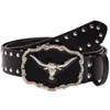 Cinture a0nf moderno cintura a vita jeans pustrocellubined ceinture punk street danza larghe