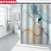 Душевые занавески текстура роскошная чернила занавеска 3D мраморная ванная комната крышка туалета крышка без скольжения коврики для ванны коврики коври