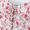 Sukienki imprezowe Yenkye Sexy Off Rameer Floral Print Cake Mini Women Kobiety Surowered Sukienka Letna sukienka Piękna szata