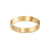 Love Rings Mens and Womens Rose Gold Jewelry Classic Luxury Designer Jewelry Titanium Plated Tarnish Free Rings Allergy Free 4mm 5mm 6mm Pair Ring Gifts