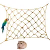 Andere vogels leveren papegaai swing touw vogels hangende klimnet met haak hangmat standaard ladder kauwen speelgymspeelgoed 30x20cm