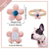 Hundkläder 30/60st Fashion Flower Pet Bow Ties Cat Spring Dekorera valp Bowtie Bows Slidble för små tillbehör