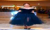 50039S Vintage Party Dresses 2016 Velvet Top with tulle skirt arear area of ​​the counter cap slives cocktail dre3025218