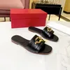 Gancini Designer -Hausschuhe, flache Absätze Sandale, Leder Metallic Sandalen, Frauen -Moderutschen, Sommer Sylish Casual Schuhe, Luxusmarke Slipper