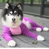 Hondenkleding elastische grote jumpsuit vier poten strakke kleding voor samoyed greyhound anti haar slip overalls pyjama's grote maten huisdieren slijtage