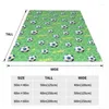 Blankets Soccer Football Sports Lover Blanket Flannel Textile Decor Portable Warm Throw For Home Couch Quilt