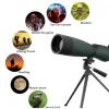 Monopodes 2575x70 Zoom HD Telescope Repotation de spot-tampon monoculaire imperméable avec adaptateur téléphonique universel Mount Tripod Hunting Optics Scope