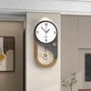 Wandklokken industriële houten klok pendulum luxe klassieke creatief horloge Europeaan stille horloge murale woonkamer decoratie