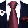 Praço de arco conjunto de 3 peças de punho de punho de punho Pocket Square 2024 Men's Business Comuting Formal de desgaste formal amarrado