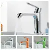 Bathroom Sink Faucets Chrome Modern Waterfall Faucet Colorful Basin Mixer Finish Brass Vessel