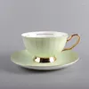 Kubki nowoczesne design filiżanki kawy Puchar Dzieci Kreatywna porcelanowa i spodek ceramika prosta herbata